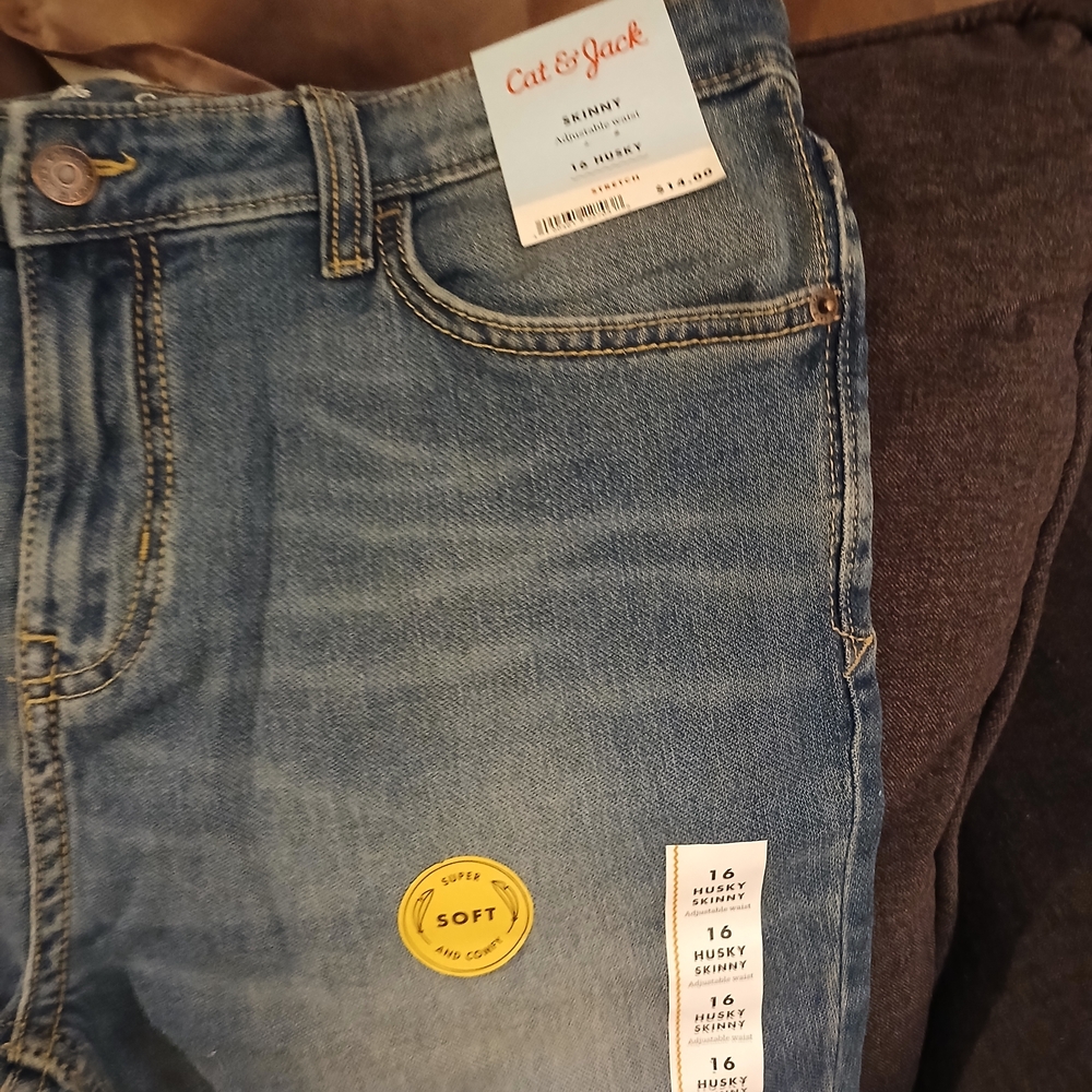 Cat & Jack Blue Kids Jeans - Picture 2 of 5